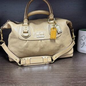 Coach Crossbody/Shoulder Tan Leather Women's Bag